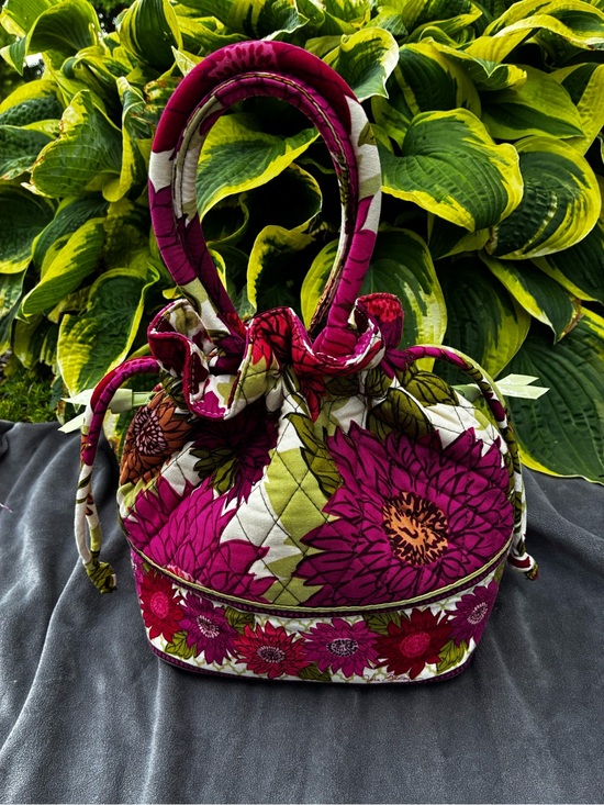 Vera Bradley Handbags - Women’s Vera BradleySatchel. Quilted Floral Tote Bag in Magenta and Green